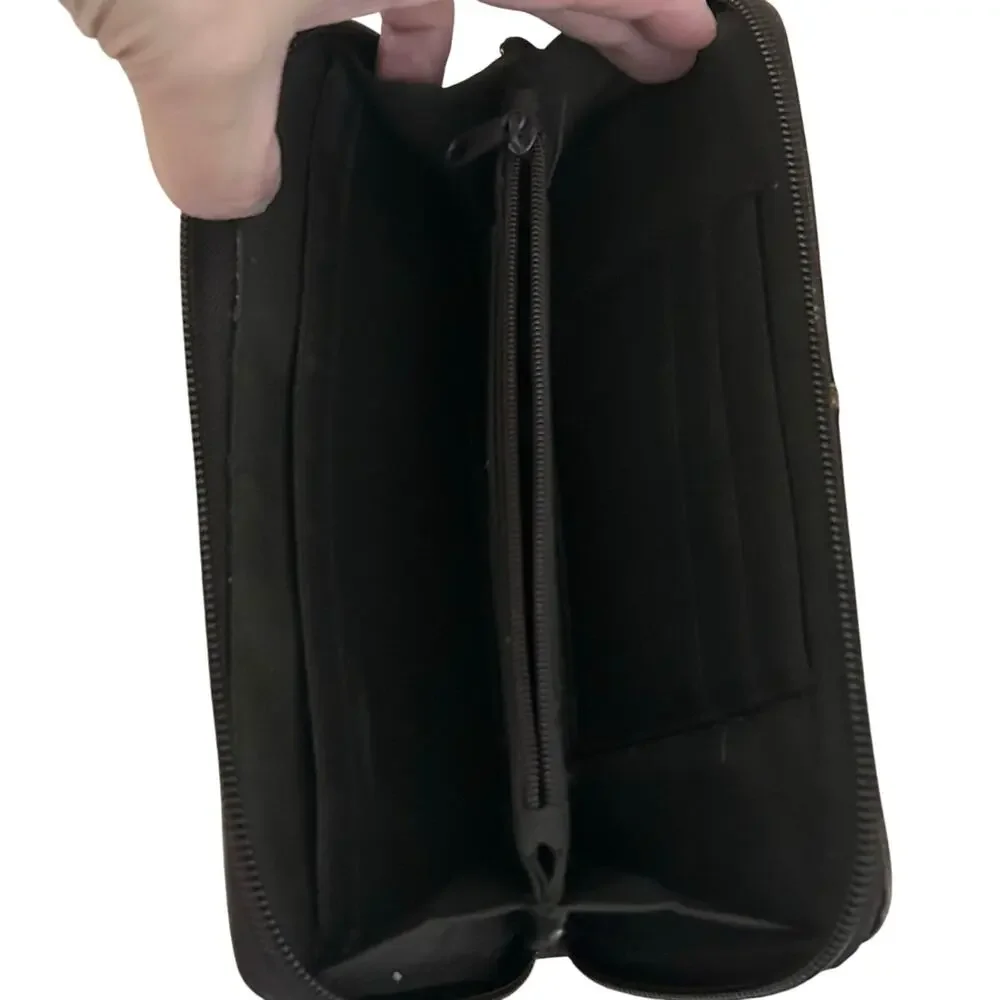 Rossetti brown wallet billfold clutch vinyl